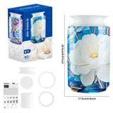 Colorful Style 4 DIY 3D Puzzle Vase - Creative Jigsaw Flower Holder with Waterproof Liner - Decorative Home Accent & Unique Gift