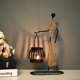 Creative Iron Girl Candle Holder (Style A)