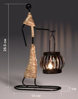 Creative Iron Girl Candle Holder (Style A)