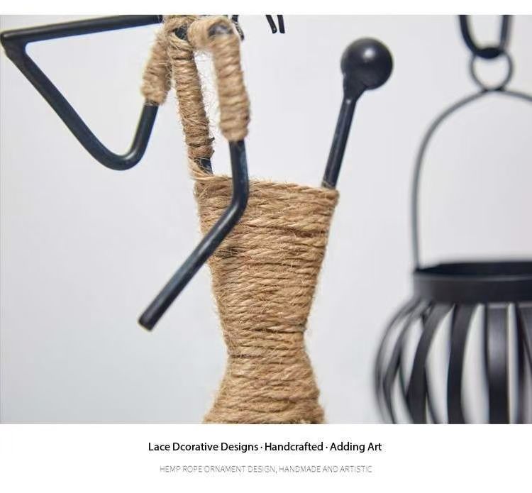 Creative Iron Girl Candle Holder(Style E)
