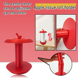 Apple-Shaped Adjustable Paper Towel Stand(red)