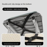 Memory Foam Student Seat Cushion - Pressure Relief, Non-Slip with Adjustable Straps for Healthy Posture(Rocket Gray 36x34cm)