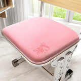 Memory Foam Student Seat Cushion - Pressure Relief, Non-Slip with Adjustable Straps for Healthy Posture(Astronaut Pink 36x34cm)