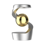 Silver gyroscope and gold beads Kinetic Levitating Desk Toy