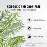 VEVOR Artificial Palm Tree, 1.5m Tall Faux Plant, Secure PE Material & Anti-Tip Tilt Protection Low-Maintenance Plant, Lifelike Green Fake Tree for Home Office Warehouse Decor Indoor Outdoor