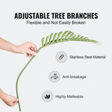 VEVOR Artificial Palm Tree, 1.5m Tall Faux Plant, Secure PE Material & Anti-Tip Tilt Protection Low-Maintenance Plant, Lifelike Green Fake Tree for Home Office Warehouse Decor Indoor Outdoor