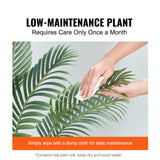VEVOR Artificial Palm Tree, 1.5m Tall Faux Plant, Secure PE Material & Anti-Tip Tilt Protection Low-Maintenance Plant, Lifelike Green Fake Tree for Home Office Warehouse Decor Indoor Outdoor