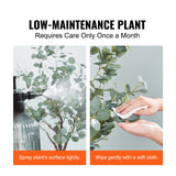 VEVOR Artificial Eucalyptus Tree, 15.2cm Tall Faux Plant, Secure PE Material & Anti-Tip Tilt Protection Low-Maintenance Plant, Lifelike Green Fake Potted Tree for Home Office Decor Indoor Outdoor