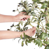 VEVOR Artificial Olive Tree, 15.2cm Tall Faux Plant, Secure PE Material & Anti-Tip Tilt Protection Low-Maintenance Plant, Lifelike Green Fake Potted Tree for Home Office Warehouse Decor Indoor Outdoor